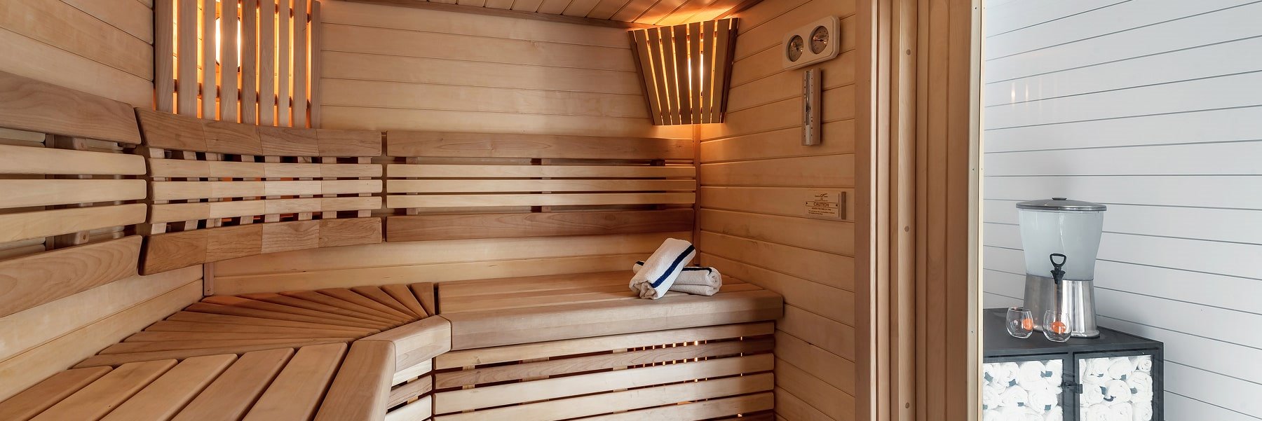 Sauna Amenity At UpValley Inn & Hot Springs Napa Valley, Ascend Hotel