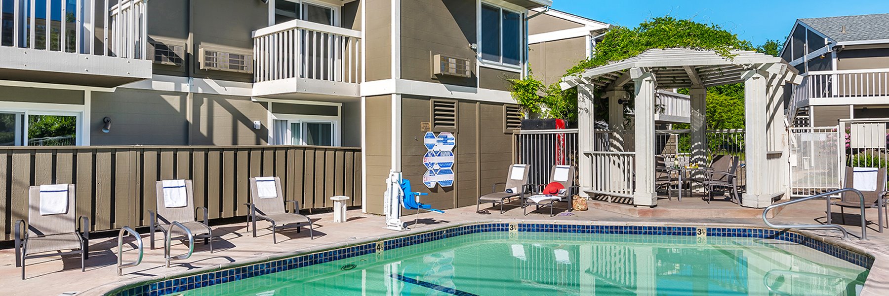 Pool area of UpValley Inn & Hot Springs Napa Valley, Ascend Hotel